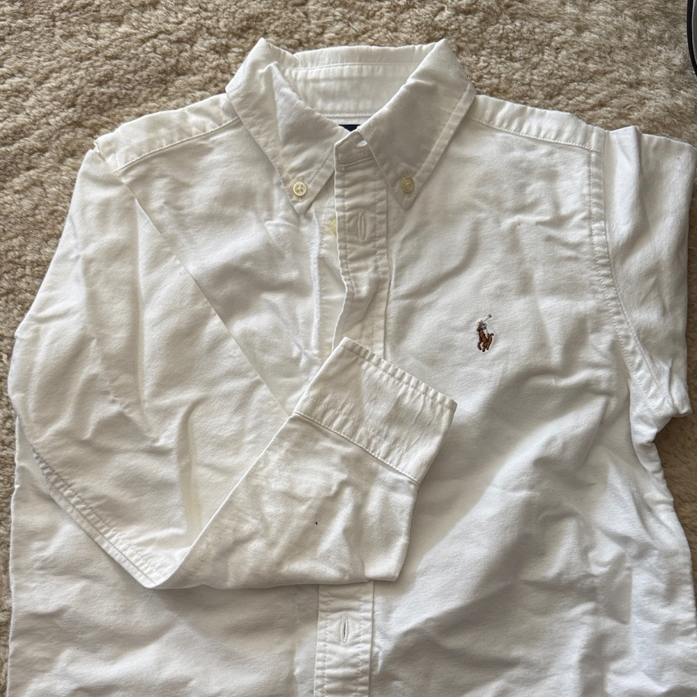 Ralph Lauren White Button Down Kids Shirt, brand new for 6-yr-old